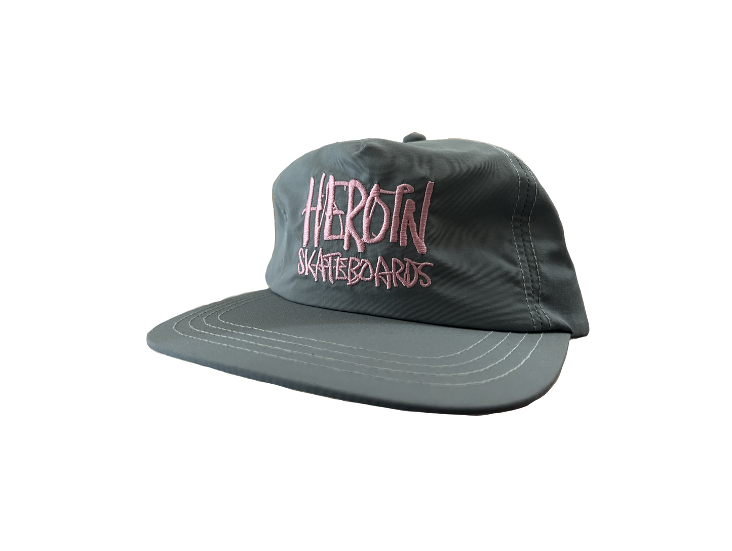 HEROIN SCRIPT SNAPBACK GREY/PINK