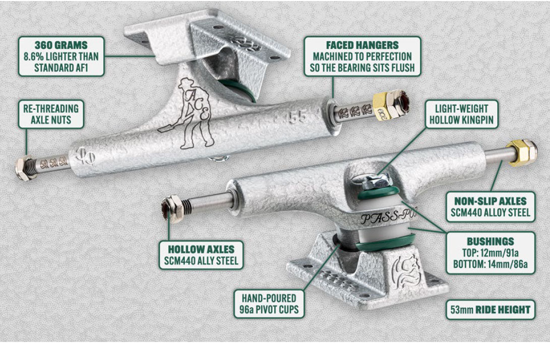PASS~PORT | ACE TRUCKS AF1 HOLLOW TRUCKS HAMMERTONE