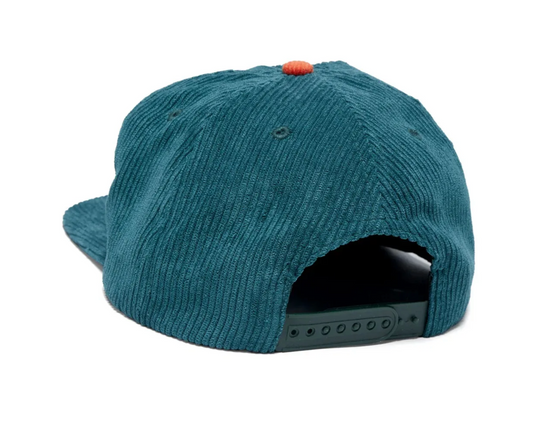 BAKER DOLPHIN GREEN CORD SNAPBACK HAT
