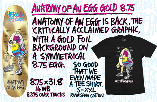 HEROIN ANATOMY OF AN EGG TEE BLACK