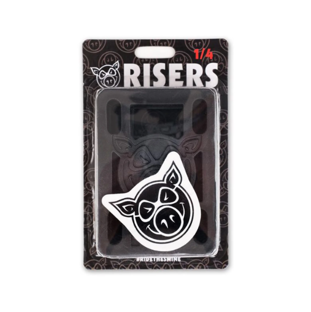 PIG RISER PADS 1/4" (6.5mm) BLACK