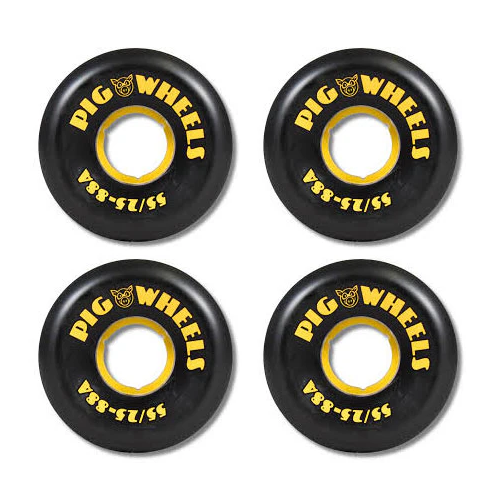 PIG WHEELS RT'S BLACK 88A 55mm