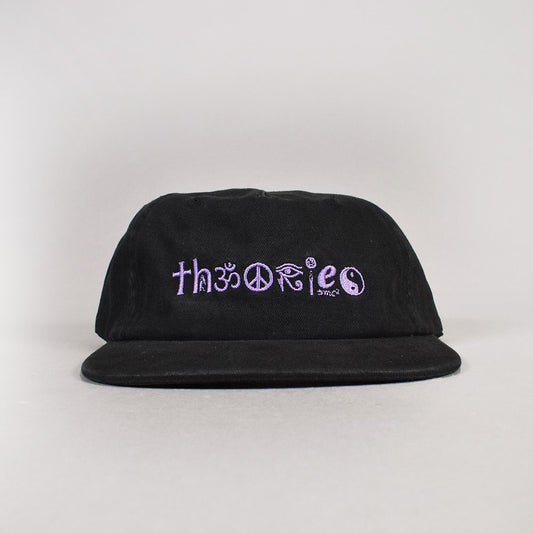 THEORIES COEXIST WASHED DENIM HAT BLACK