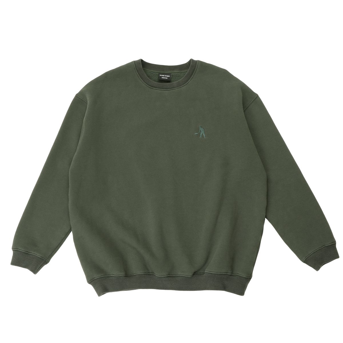 PASS~PORT SOLID WORKERS SWEATER DARK ELM