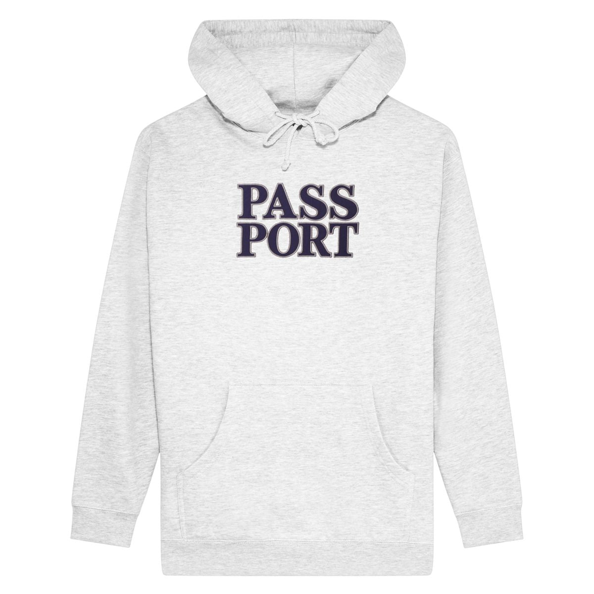 PASS~PORT OFFICIAL STACKED APPLIQUE HOOD WHITE