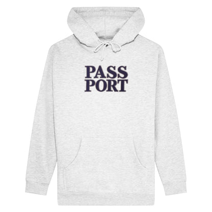 PASS~PORT OFFICIAL STACKED APPLIQUE HOOD WHITE
