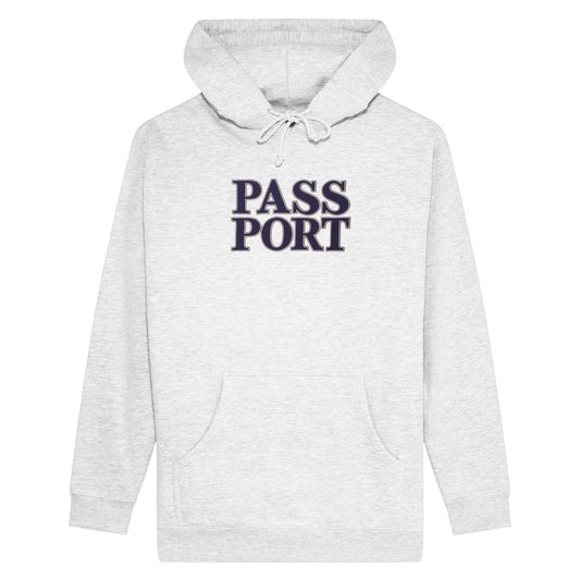 PASS~PORT OFFICIAL STACKED APPLIQUE HOOD WHITE