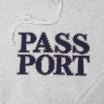 PASS~PORT OFFICIAL STACKED APPLIQUE HOOD WHITE
