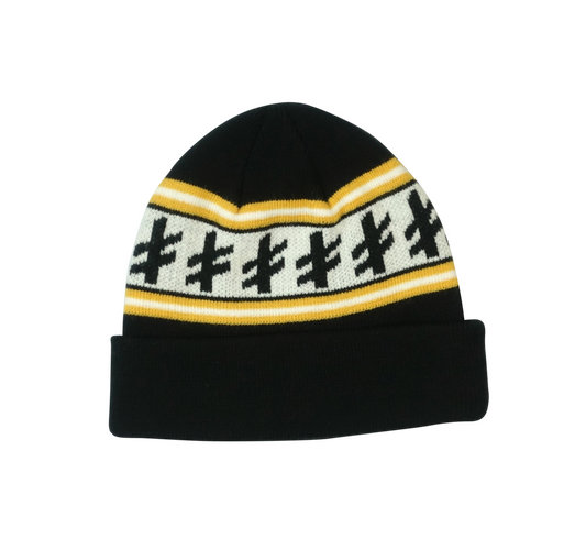 DEATHWISH GANG LOGO BEANIE BLACK/YELLOW