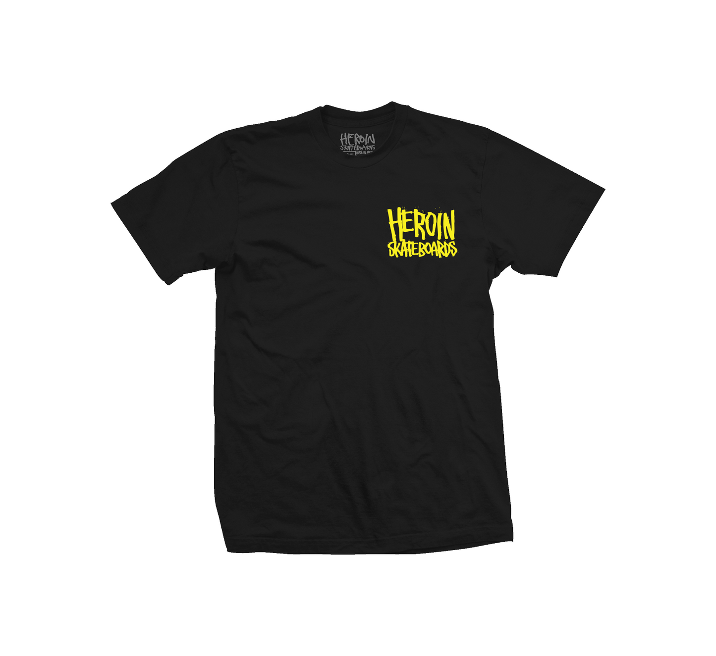 HEROIN SKATEBOARDS TEGGXAS CHAINSAW TEE BLACK