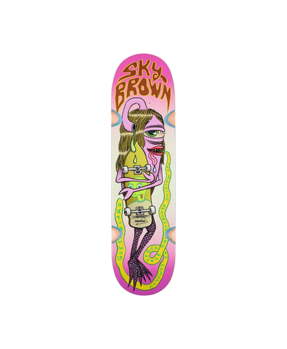 TOY MACHINE SKY BROWN GUEST BOARD 8.25"