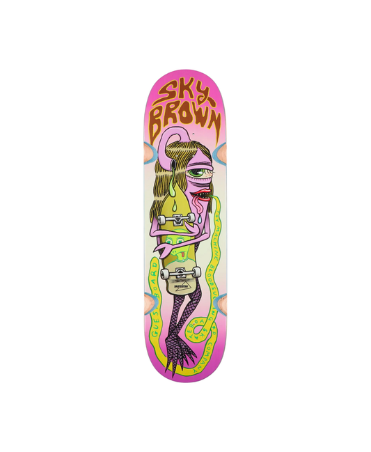 TOY MACHINE SKY BROWN GUEST BOARD 8.25"