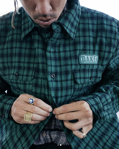 BAKER BRAND LOGO FLANNEL JACKET