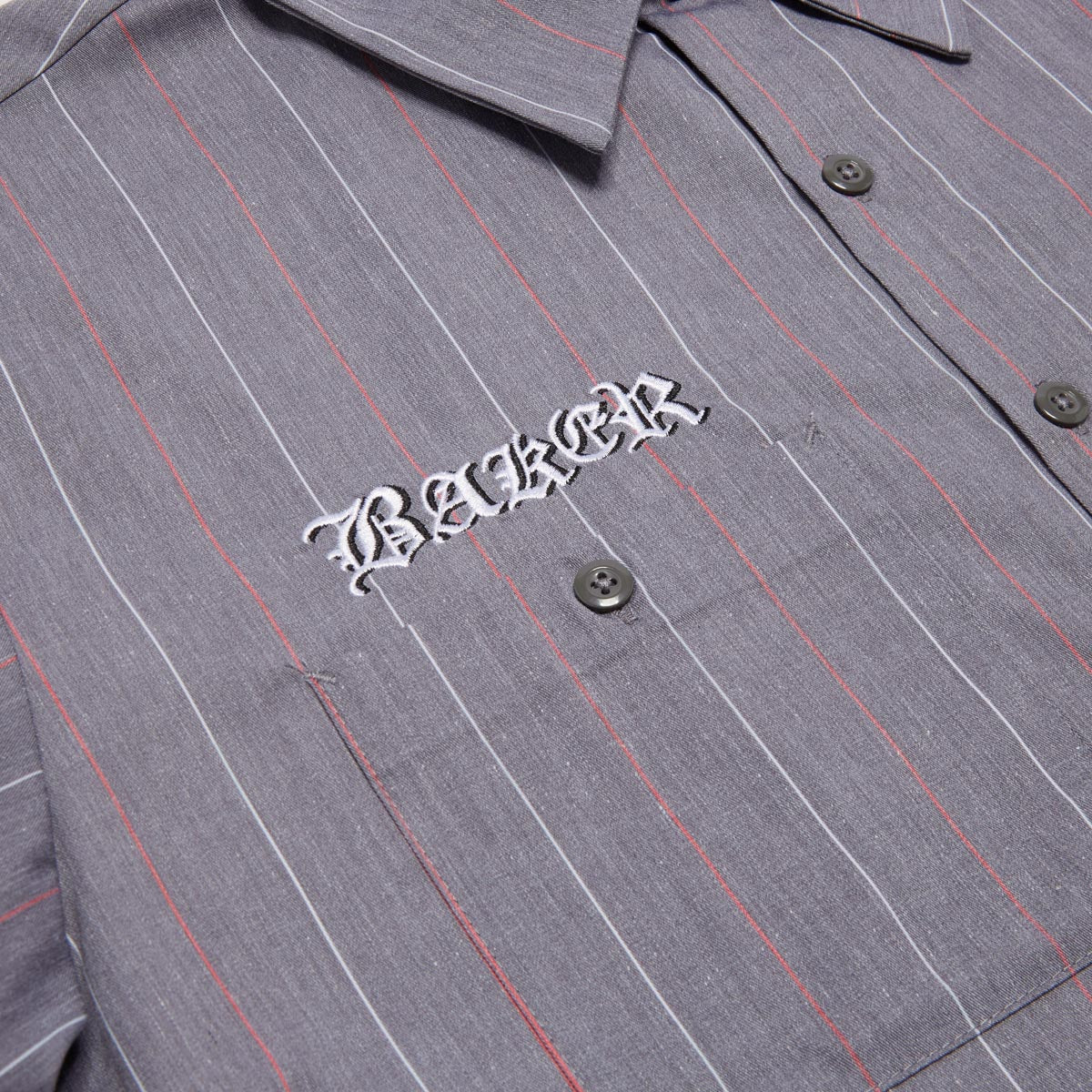 BAKER TORQUED PINS WORK SHIRT GREY