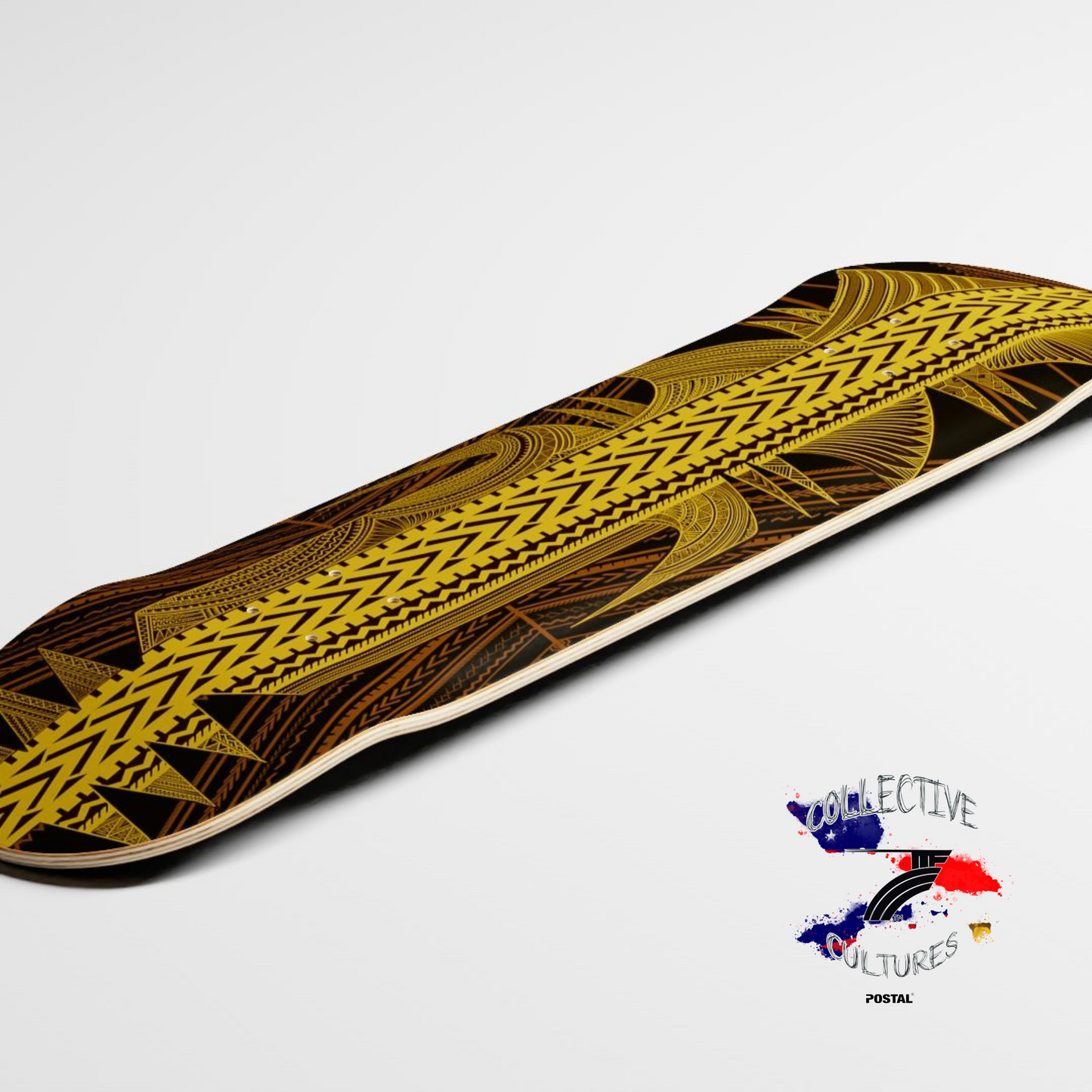 POSTAL SAMOAN MIKE DECK | MANUTOLU | BROWN GOLD 8.0"