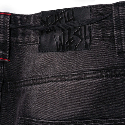 DEATHWISH BAGGY FACCHINI DENIM JEANS WASHED BLACK