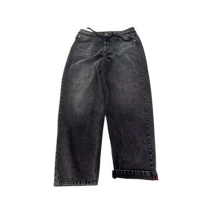 DEATHWISH BAGGY FACCHINI DENIM JEANS WASHED BLACK