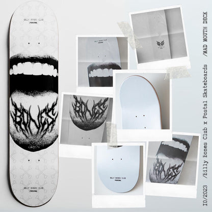 POSTAL X BILLY BONES CLUB MAD MOUTH DECK 8.0 | 8.5