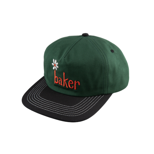 BAKER DAISY SNAPBACK HAT GREEN/BLACK