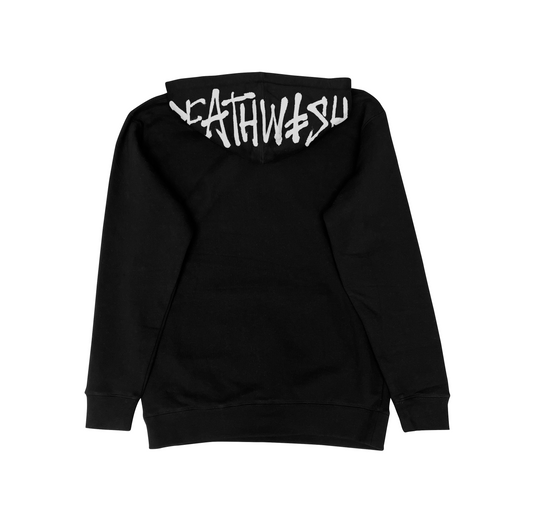 DEATHWISH OG HOOD SPRAY HOODIE BLACK