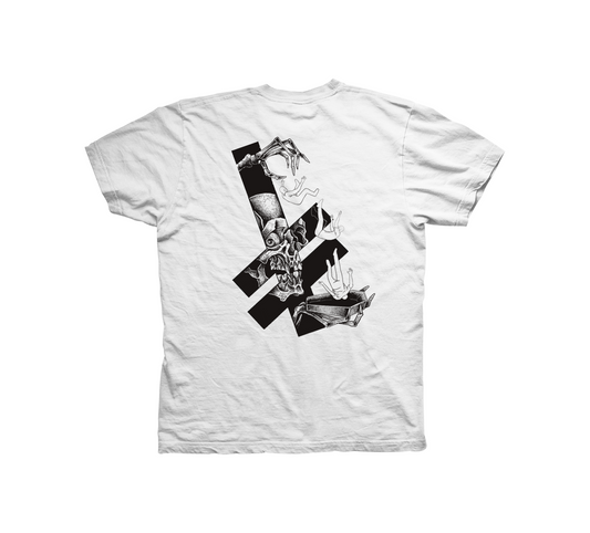 DEATHWISH TRAPPED TEE WHITE