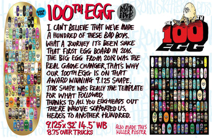 HEROIN 100TH EGG DECK 9.125