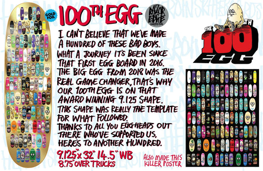 HEROIN 100TH EGG DECK 9.125