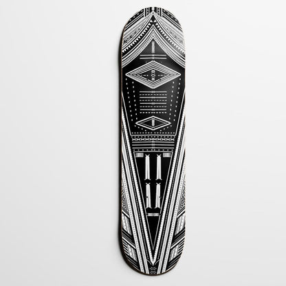 POSTAL SAMOAN MIKE DECK | TAUMALU | BLACK WHITE 8.25"