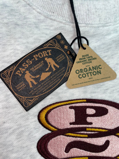 PASS~PORT HOOPS ORGANIC SWEATER WHITE MARLE