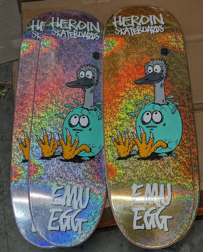 HEROIN EMU EGG HOLOGRAPHIC SYMMETRICAL DECK 9.25