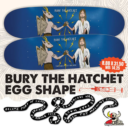 THRASHER X TOY MACHINE BURY THE HATCHET DECK 8.94"