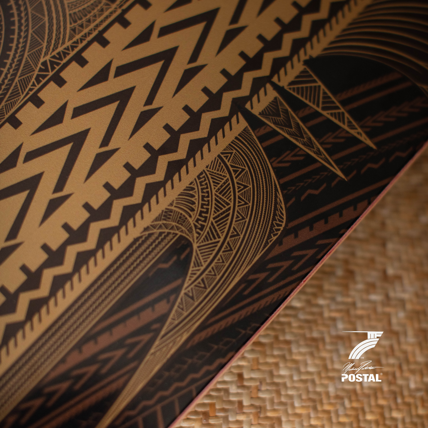 POSTAL SAMOAN MIKE DECK | MANUTOLU | BROWN GOLD 8.0"