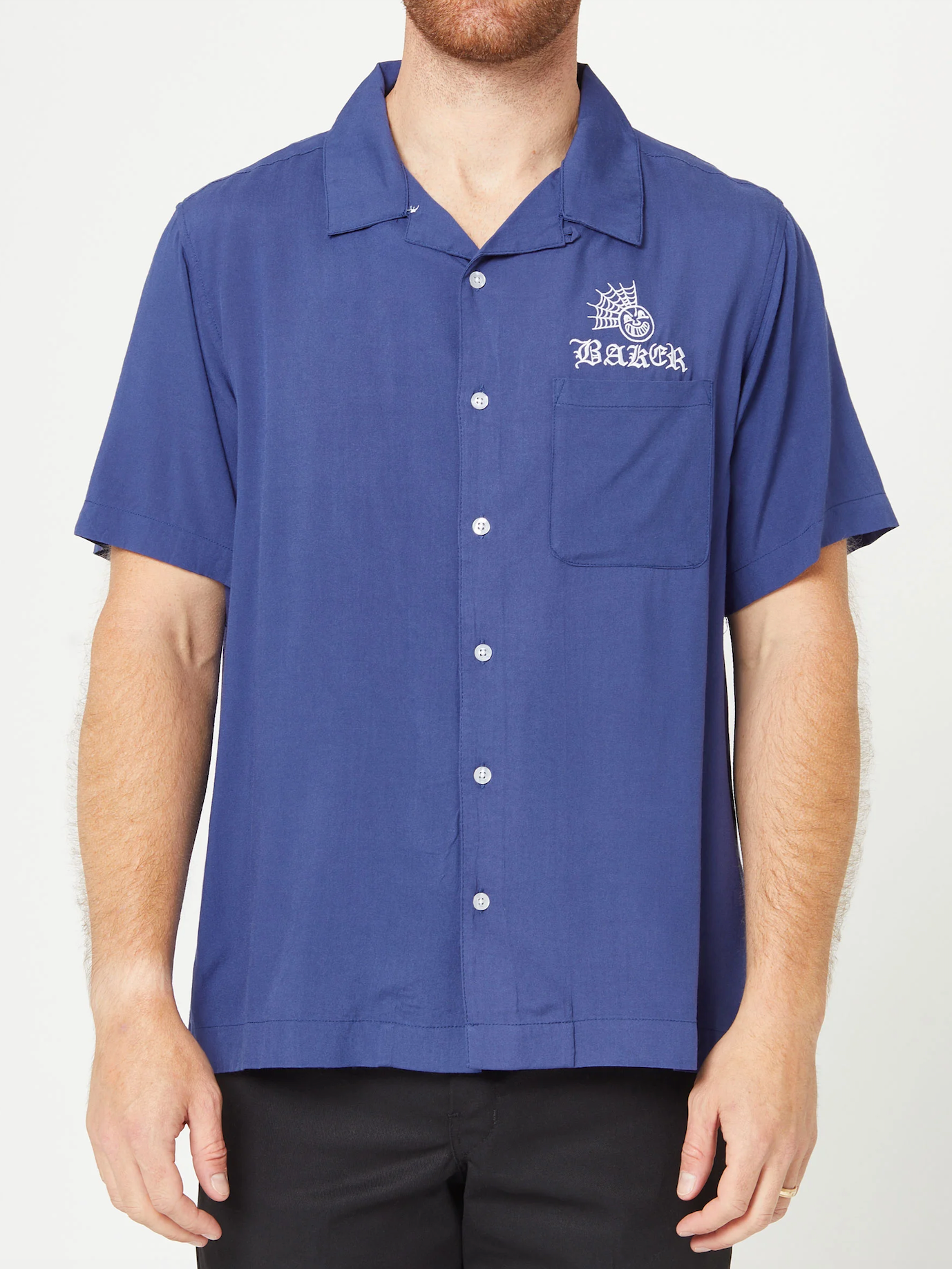 BAKER JOLLYMAN SHORT SLEEVE BUTTON UP SHIRT