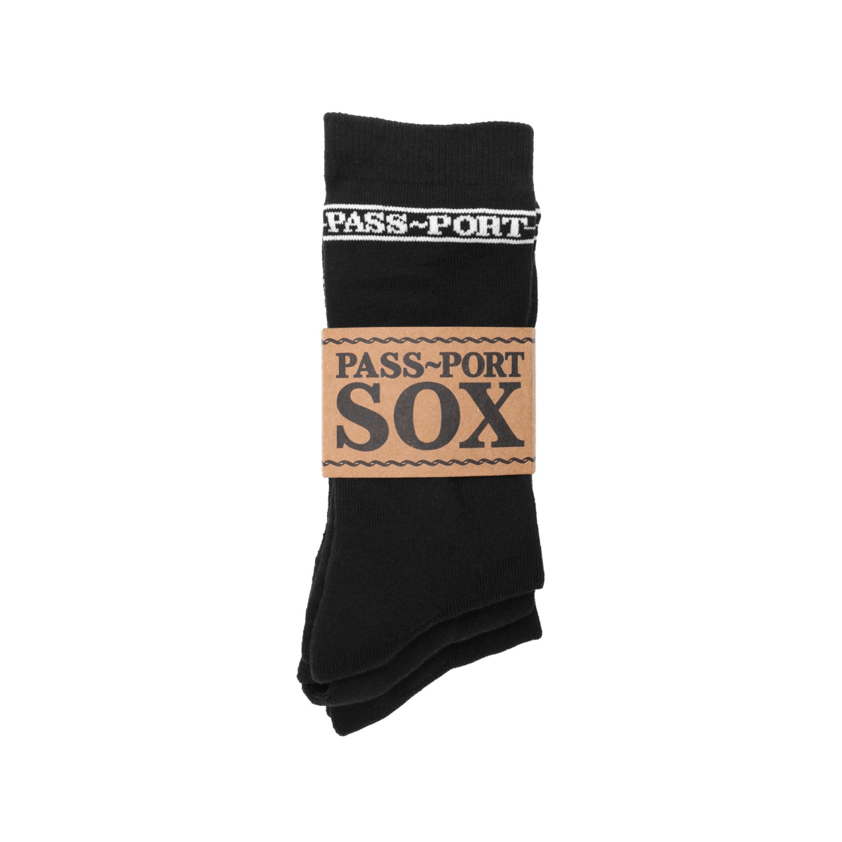 PASS~PORT HI SOX 3 PACK SOCKS BLACK