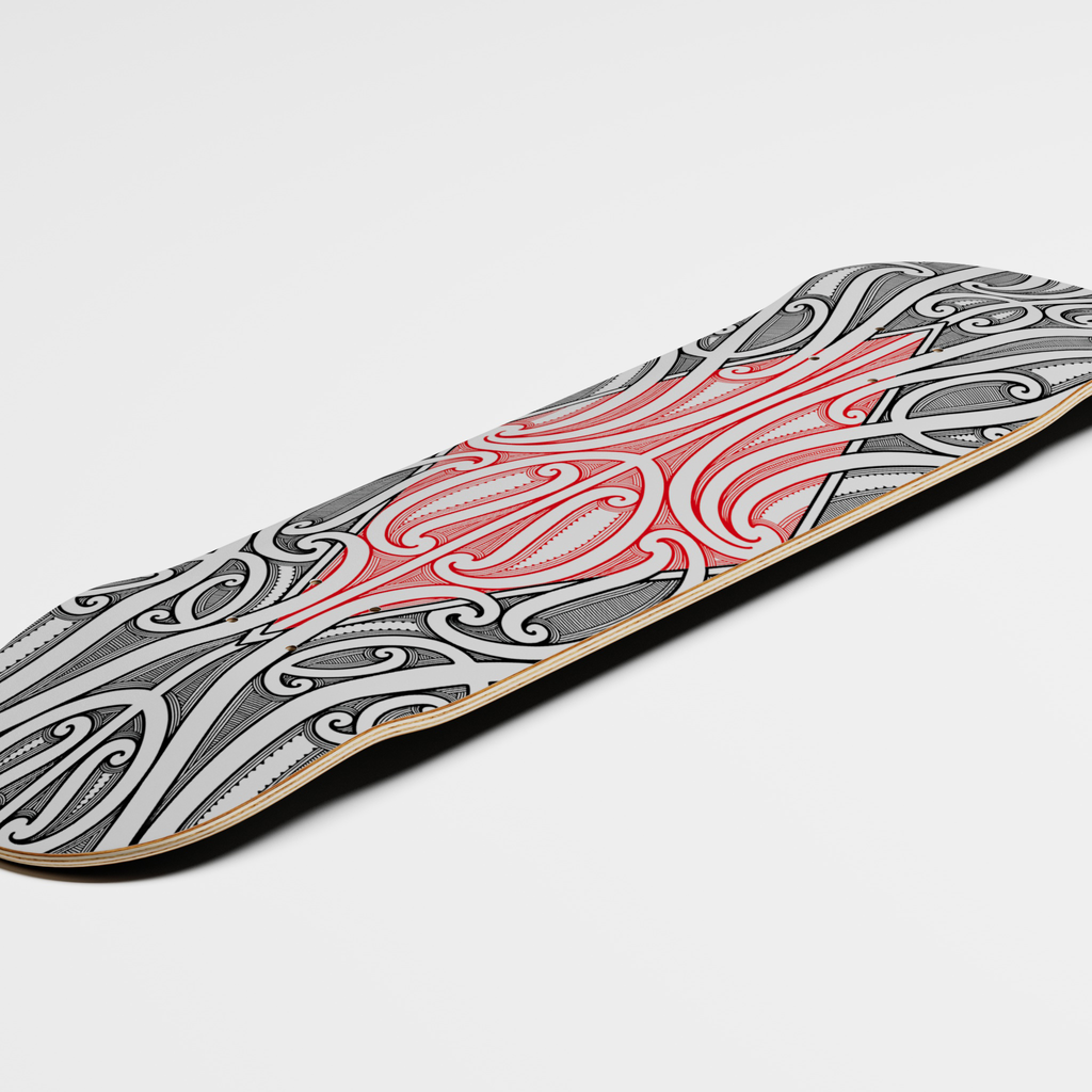 POSTAL MJC TĀ MOKO DECK | WHENUA | RED WHITE BLACK 8.25"