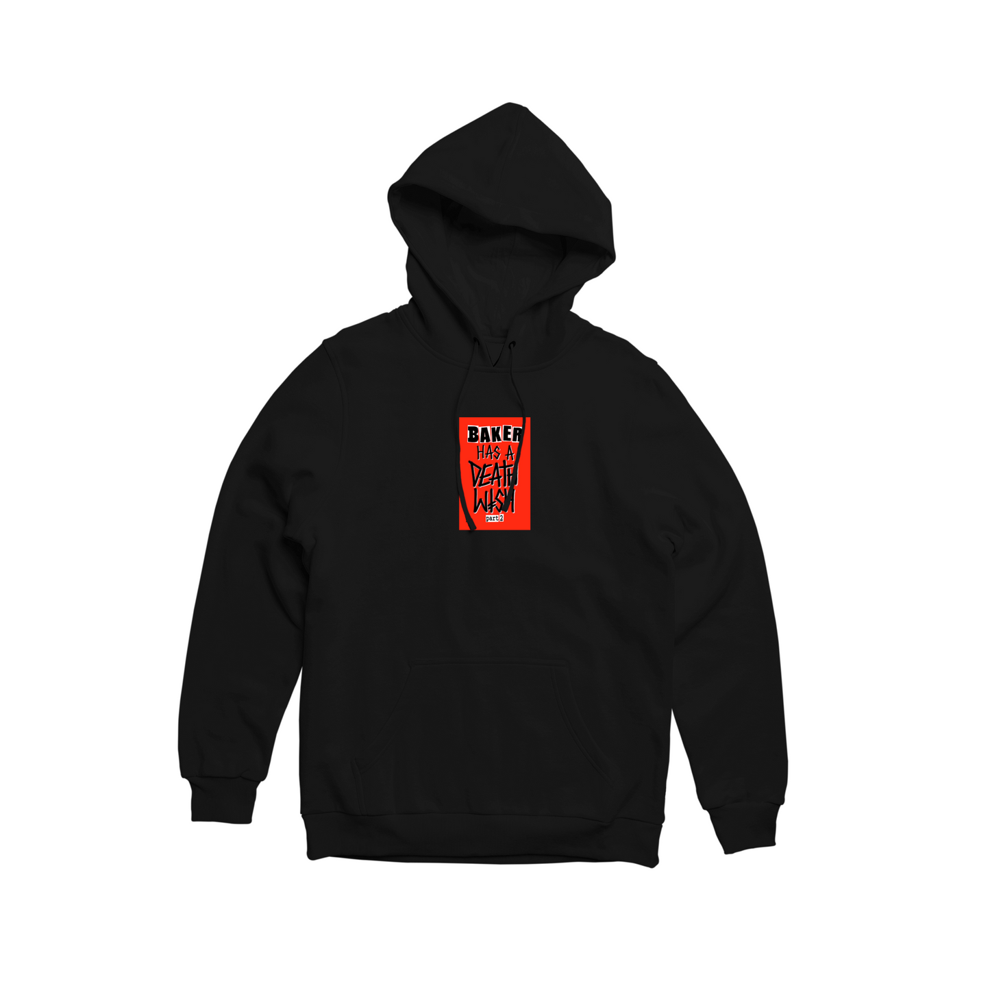 BAKER HAS A DEATHWISH PART 2 HOODIE BLACK