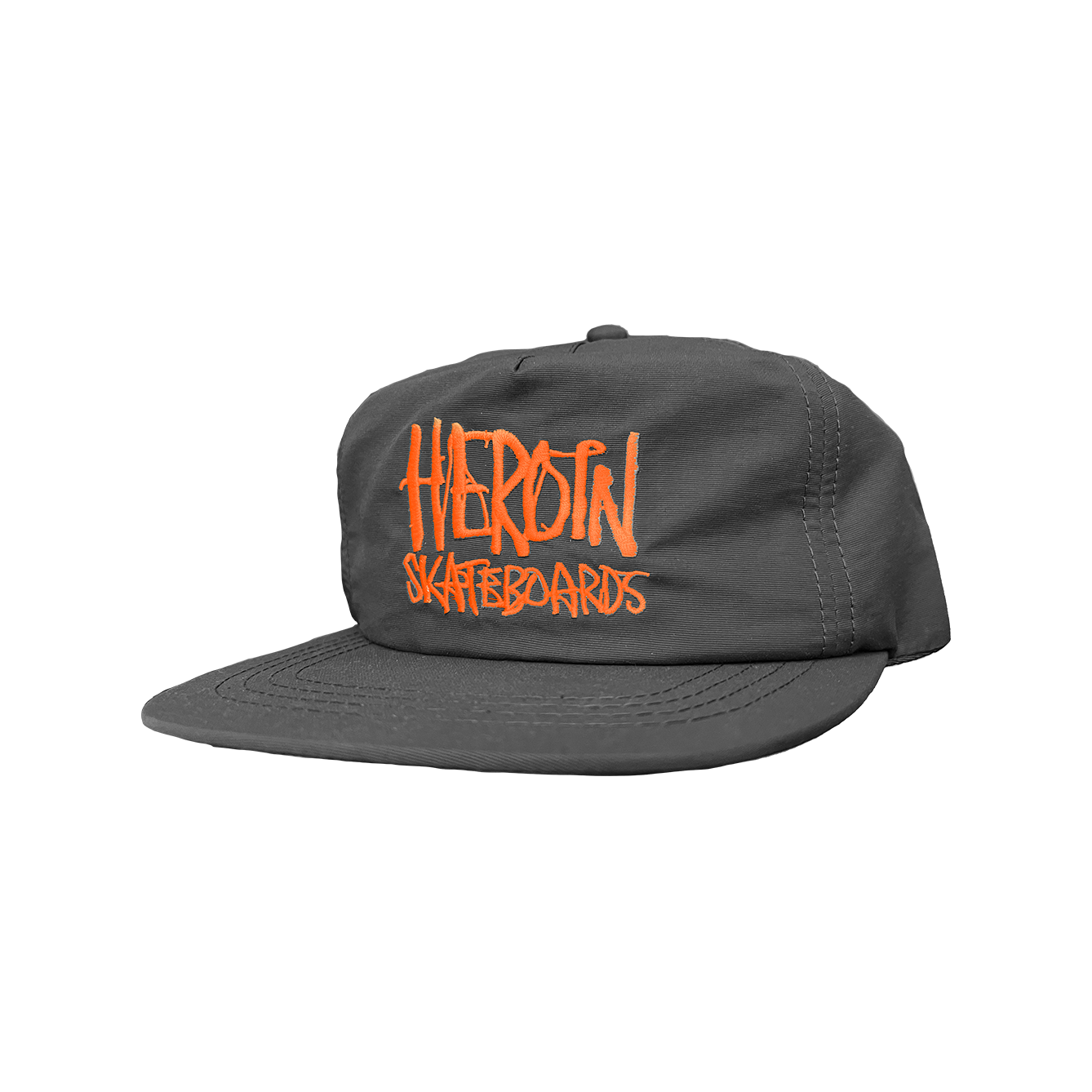 HEROIN SCRIPT SNAPBACK BLACK ORANGE