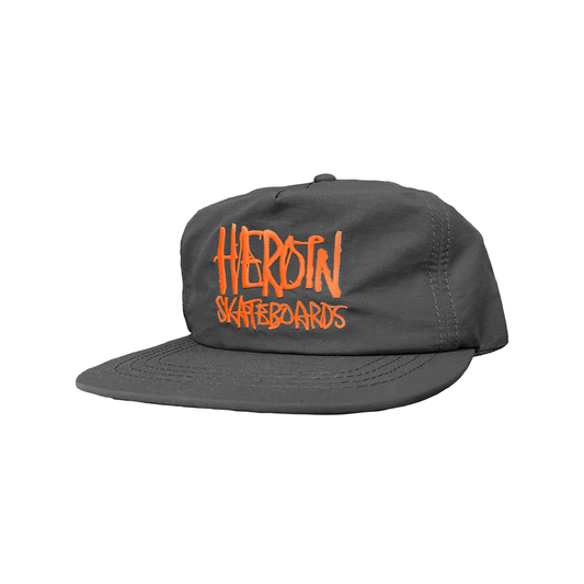 HEROIN SCRIPT SNAPBACK BLACK ORANGE