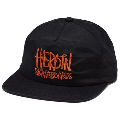 HEROIN SCRIPT SNAPBACK BLACK ORANGE