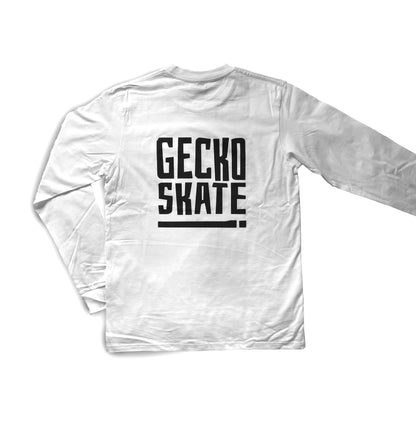 GECKO SKATE INLINE STONE AGE LONG SLEEVE WHITE