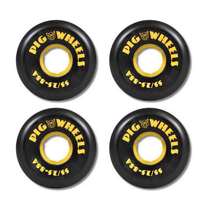 PIG WHEELS RT'S BLACK 88A 55mm