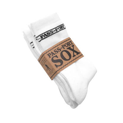 PASS~PORT HI SOX 3 PACK SOCKS WHITE