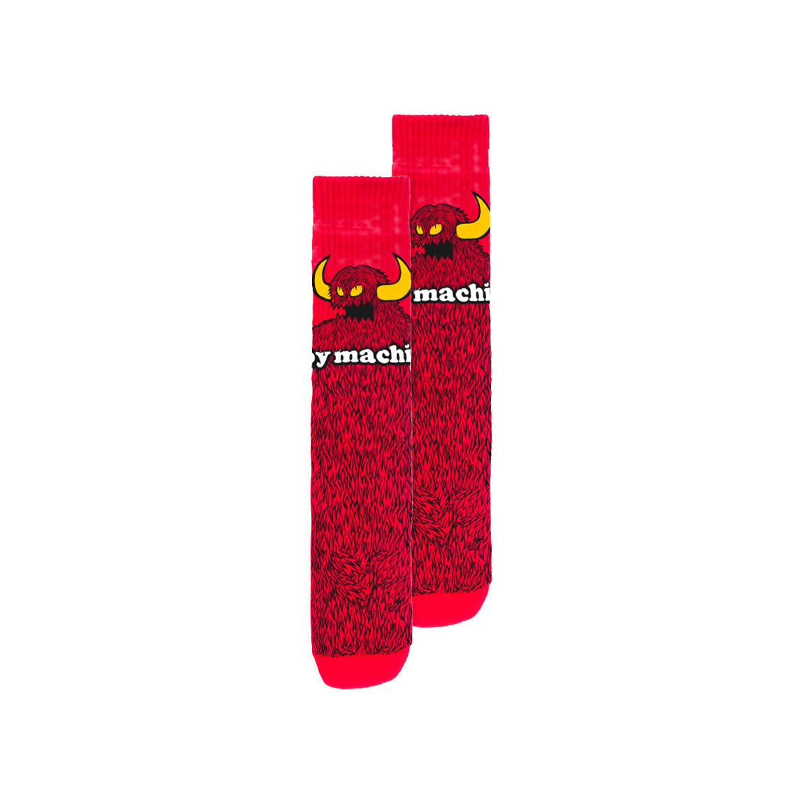 TOY MACHINE FURRY MONSTER SOCKS RED