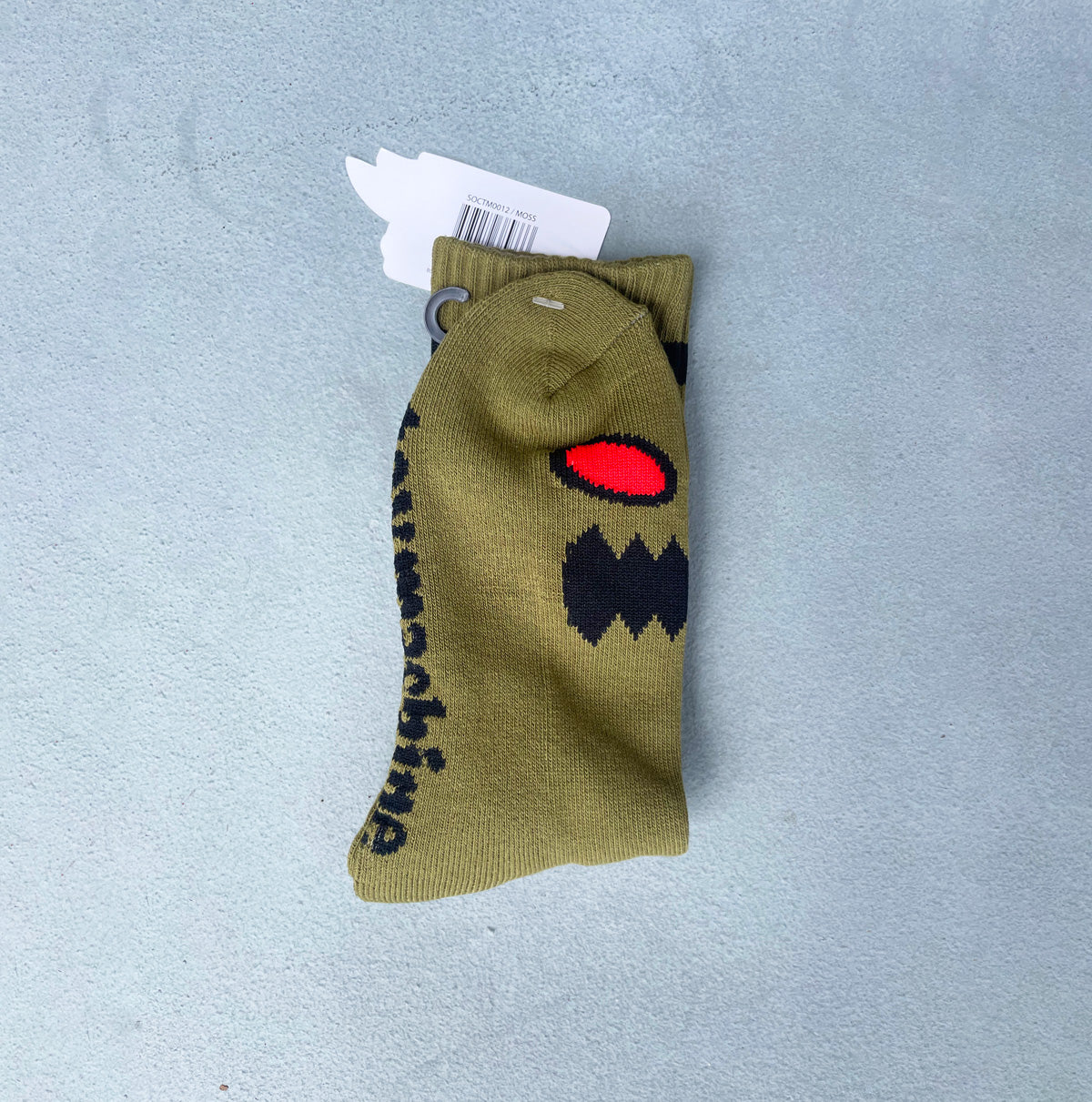 TOY MACHINE MONSTER FACE SOCKS MOSS