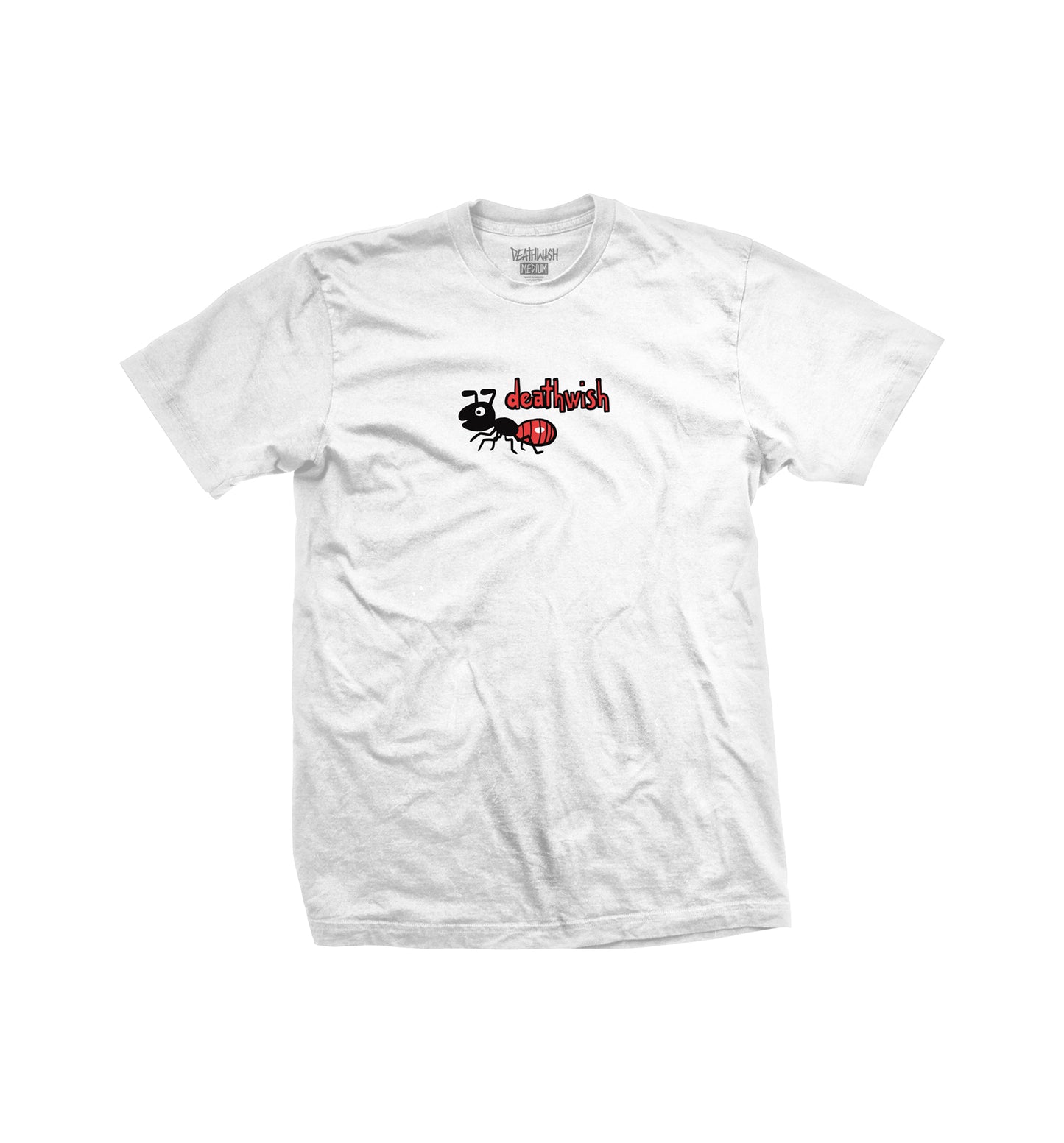 DEATHWISH FIRE ANT TEE WHITE