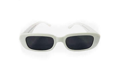 HAPPY HOUR Oxford Gloss White Evan Smith Sunglasses