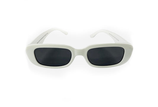 HAPPY HOUR Oxford Gloss White Evan Smith Sunglasses