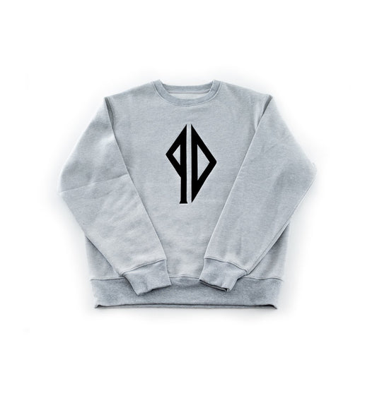 PISSDRUNX LOGO CREWNECK GREY