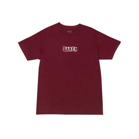 BAKER BRAND LOGO TEE BURGUNDY