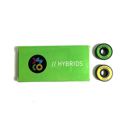 DSCO BEARINGS HYBRIDS - YELLOW/GREEN SHIELDS